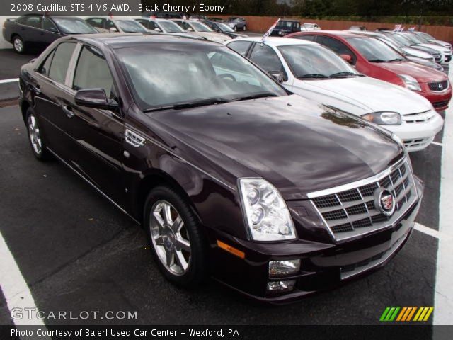 2008 Cadillac STS 4 V6 AWD in Black Cherry