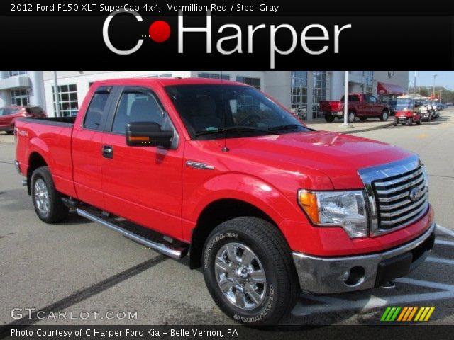 2012 Ford F150 XLT SuperCab 4x4 in Vermillion Red