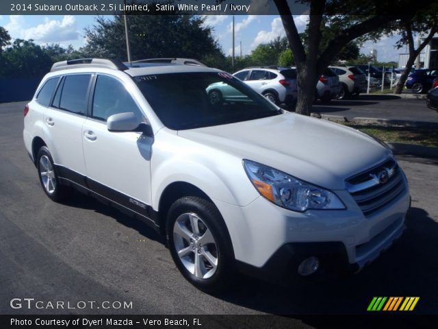 2014 Subaru Outback 2.5i Limited in Satin White Pearl