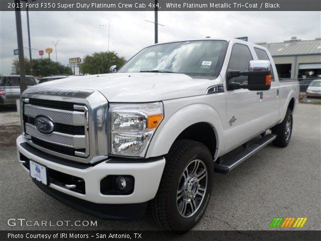 2013 Ford F350 Super Duty Platinum Crew Cab 4x4 in White Platinum Metallic Tri-Coat