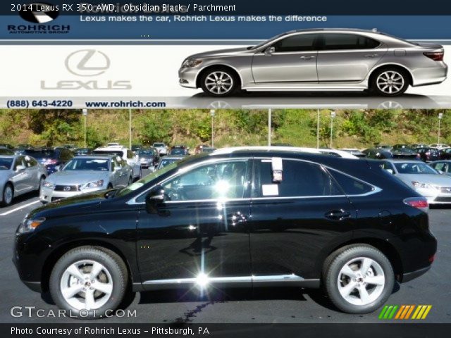 2014 Lexus RX 350 AWD in Obsidian Black