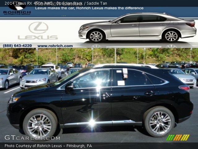 2014 Lexus RX 450h AWD in Obsidian Black