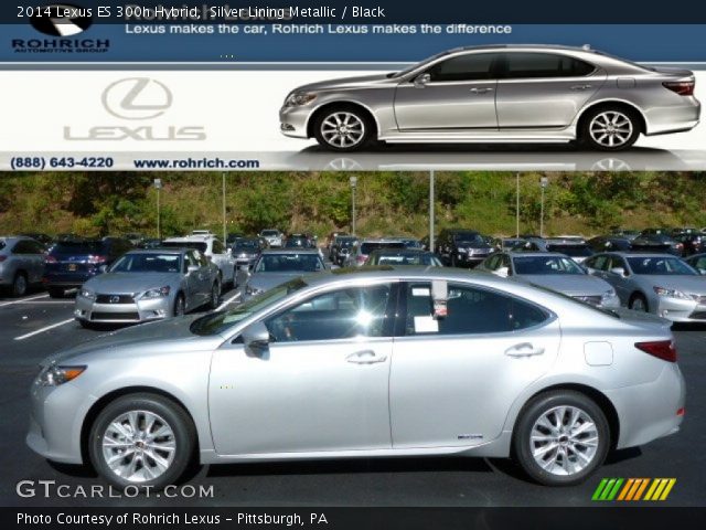 2014 Lexus ES 300h Hybrid in Silver Lining Metallic