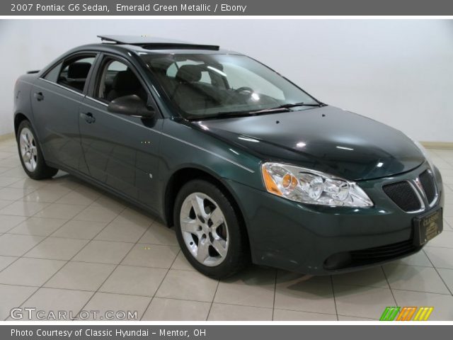2007 Pontiac G6 Sedan in Emerald Green Metallic