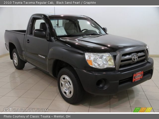 2010 Toyota Tacoma Regular Cab in Black Sand Pearl