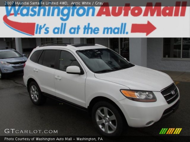2007 Hyundai Santa Fe Limited 4WD in Arctic White