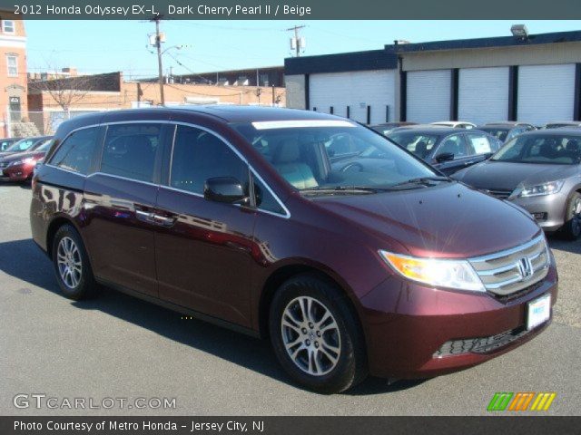 2012 Honda Odyssey EX-L in Dark Cherry Pearl II