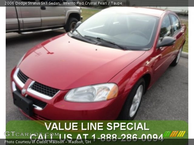 2006 Dodge Stratus SXT Sedan in Inferno Red Crystal Pearl