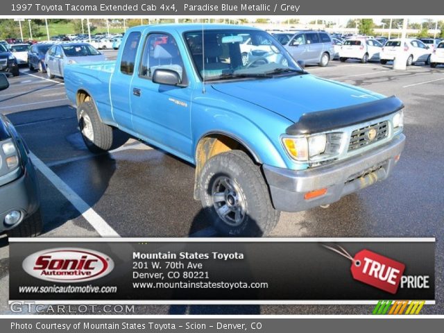 1997 Toyota Tacoma Extended Cab 4x4 in Paradise Blue Metallic