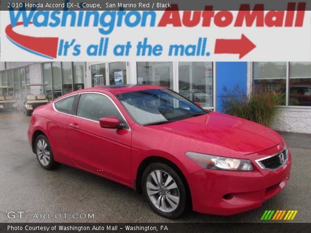 2010 Honda Accord EX-L Coupe in San Marino Red