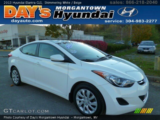 2013 Hyundai Elantra GLS in Shimmering White