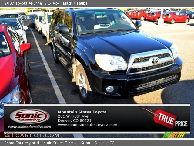 2007 Toyota 4Runner SR5 4x4 in Black
