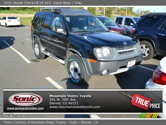 2003 Nissan Xterra XE V6 4x4 in Super Black