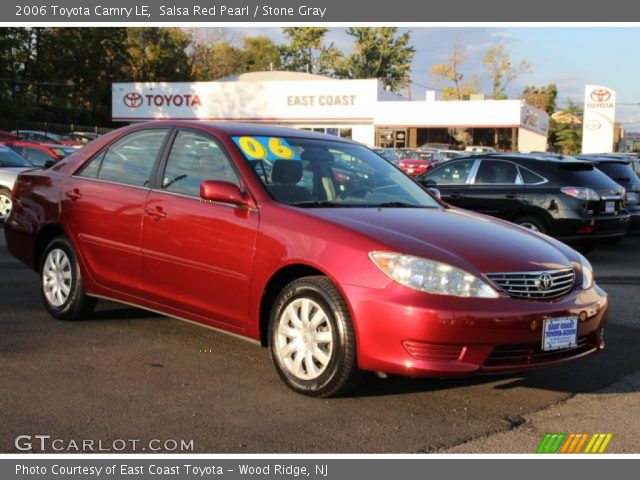 2006 Toyota Camry LE in Salsa Red Pearl