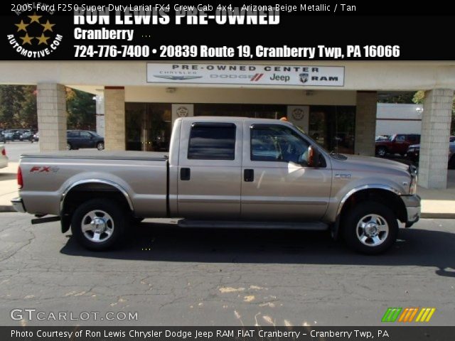 2005 Ford F250 Super Duty Lariat FX4 Crew Cab 4x4 in Arizona Beige Metallic