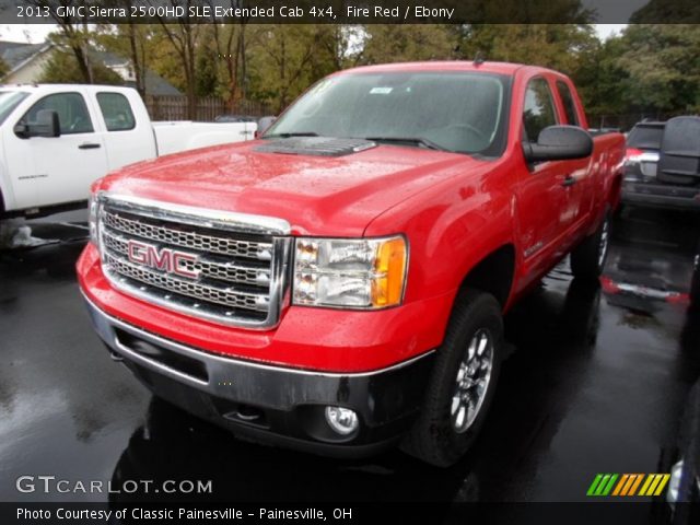 2013 GMC Sierra 2500HD SLE Extended Cab 4x4 in Fire Red