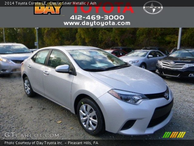 2014 Toyota Corolla LE in Classic Silver Metallic