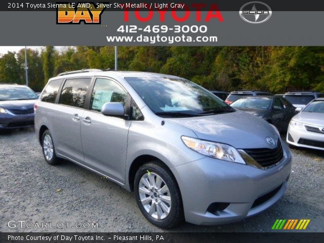 2014 Toyota Sienna LE AWD in Silver Sky Metallic