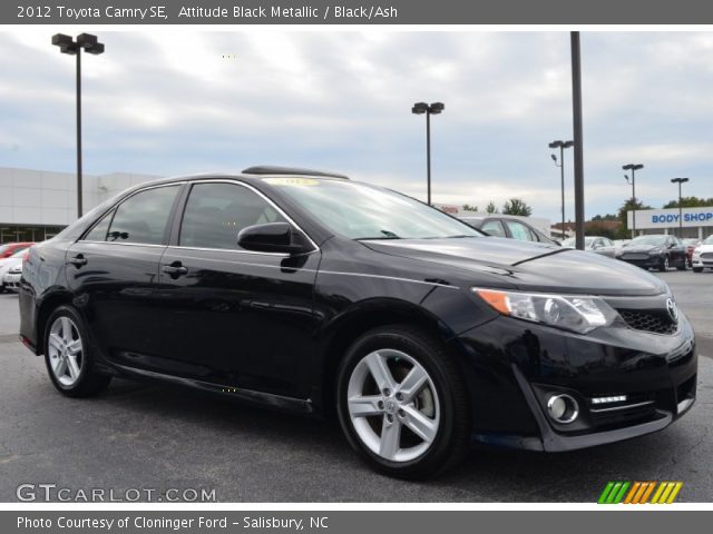 2012 Toyota Camry SE in Attitude Black Metallic