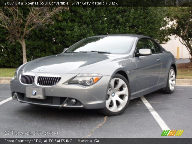 2007 BMW 6 Series 650i Convertible in Silver Grey Metallic