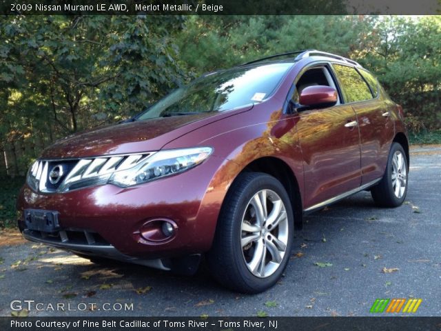 2009 Nissan Murano LE AWD in Merlot Metallic