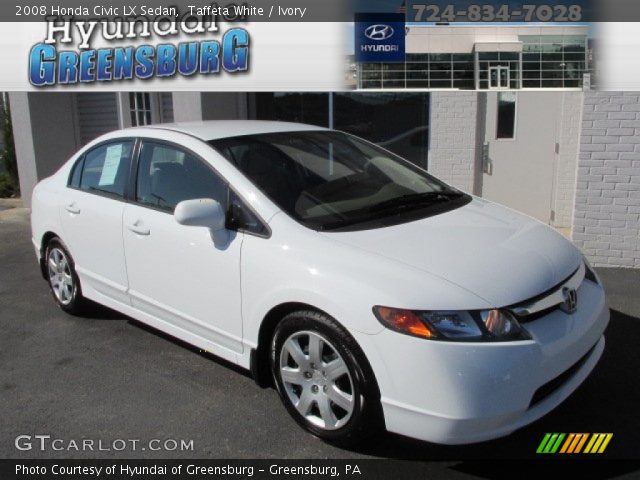 2008 Honda Civic LX Sedan in Taffeta White