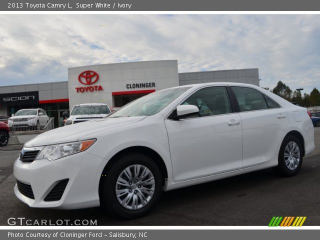 2013 Toyota Camry L in Super White