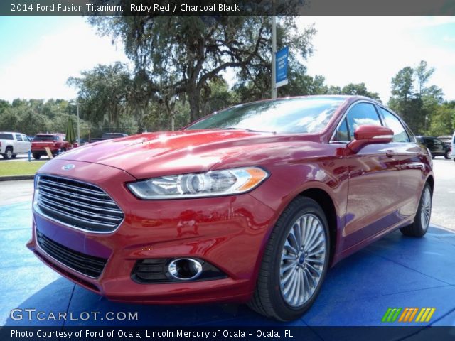 2014 Ford Fusion Titanium in Ruby Red