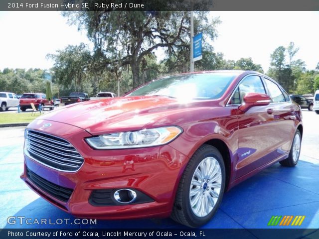 2014 Ford Fusion Hybrid SE in Ruby Red