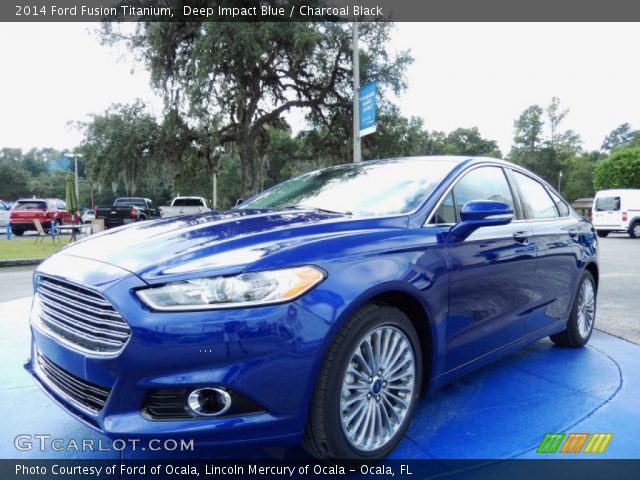 2014 Ford Fusion Titanium in Deep Impact Blue
