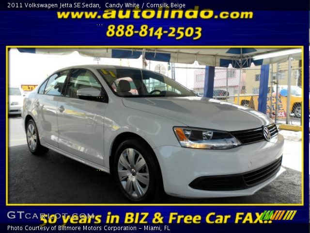 2011 Volkswagen Jetta SE Sedan in Candy White
