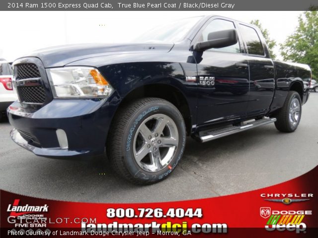 2014 Ram 1500 Express Quad Cab in True Blue Pearl Coat