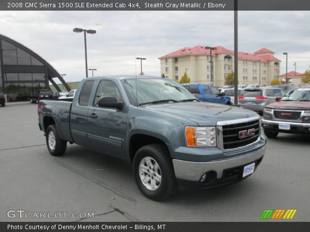 2008 GMC Sierra 1500 SLE Extended Cab 4x4 in Stealth Gray Metallic