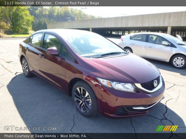 2013 Honda Civic EX Sedan in Crimson Red Pearl