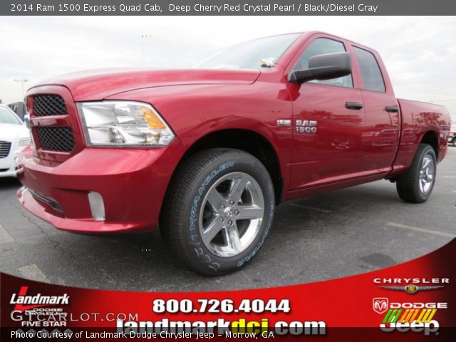2014 Ram 1500 Express Quad Cab in Deep Cherry Red Crystal Pearl