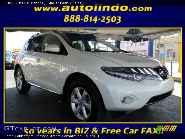 2009 Nissan Murano SL in Glacier Pearl