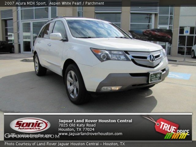 2007 Acura MDX Sport in Aspen White Pearl