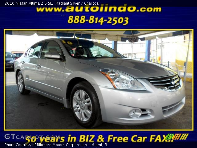 2010 Nissan Altima 2.5 SL in Radiant Silver