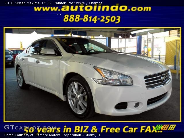 2010 Nissan Maxima 3.5 SV in Winter Frost White
