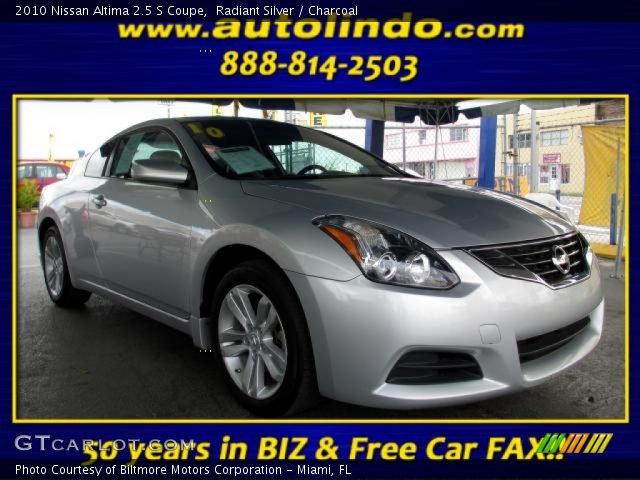 2010 Nissan Altima 2.5 S Coupe in Radiant Silver