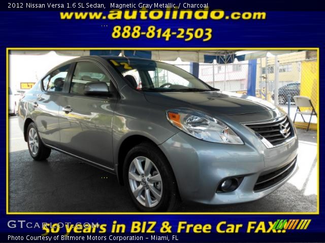 2012 Nissan Versa 1.6 SL Sedan in Magnetic Gray Metallic