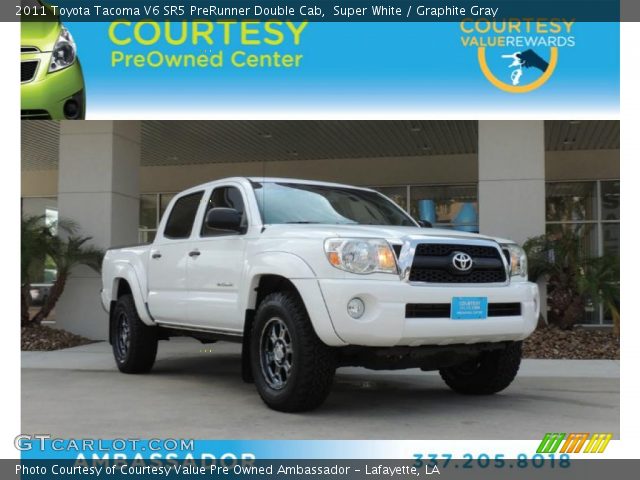 2011 Toyota Tacoma V6 SR5 PreRunner Double Cab in Super White