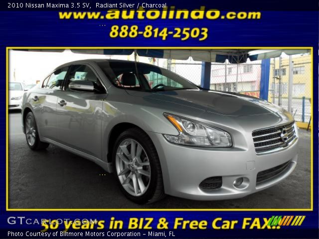 2010 Nissan Maxima 3.5 SV in Radiant Silver