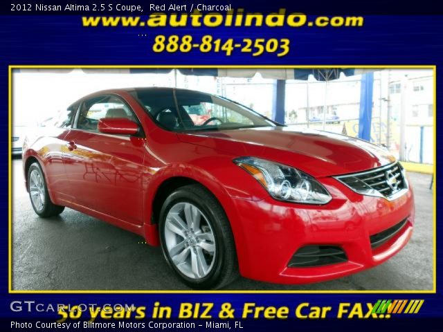 2012 Nissan Altima 2.5 S Coupe in Red Alert
