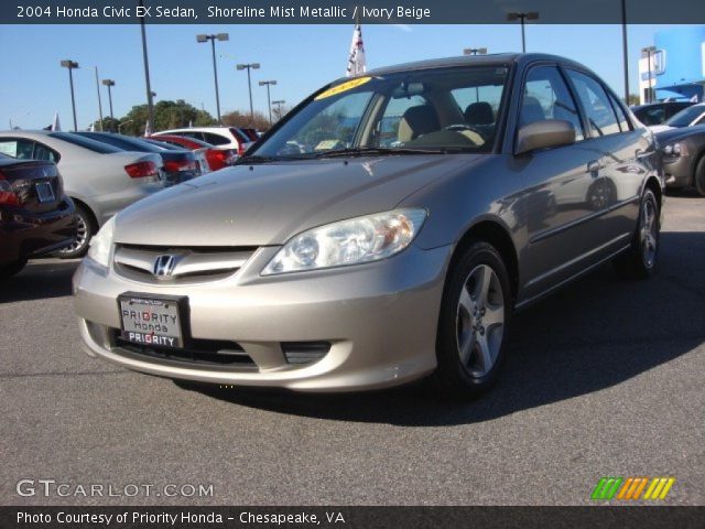 2004 Honda Civic EX Sedan in Shoreline Mist Metallic