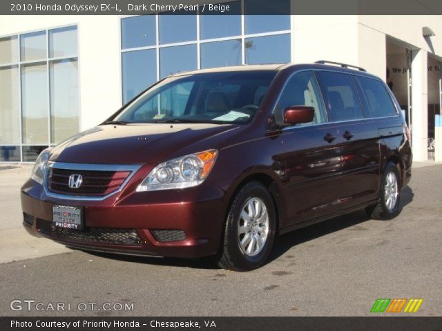 2010 Honda Odyssey EX-L in Dark Cherry Pearl