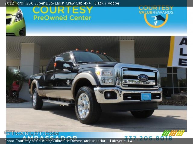 2012 Ford F250 Super Duty Lariat Crew Cab 4x4 in Black