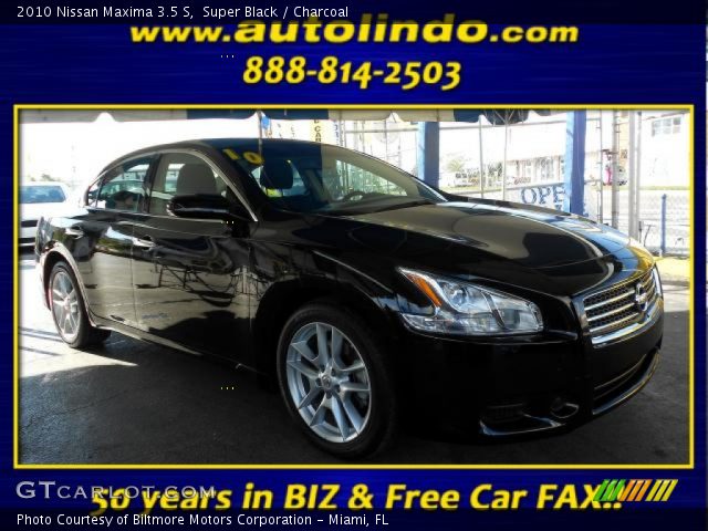 2010 Nissan Maxima 3.5 S in Super Black