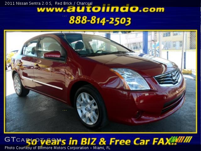 2011 Nissan Sentra 2.0 S in Red Brick