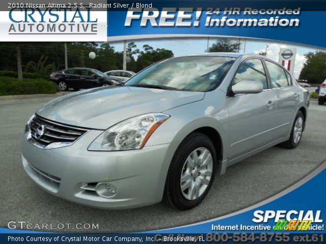 2010 Nissan Altima 2.5 S in Radiant Silver